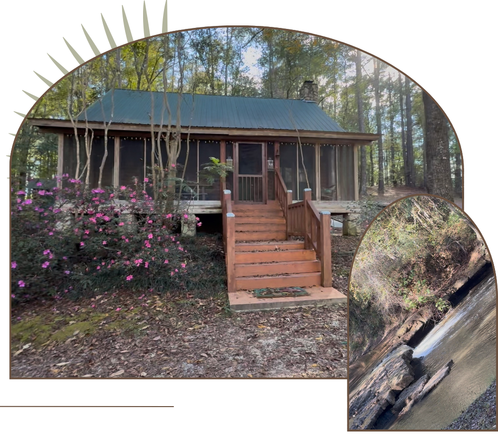 Mississippi cabin collage